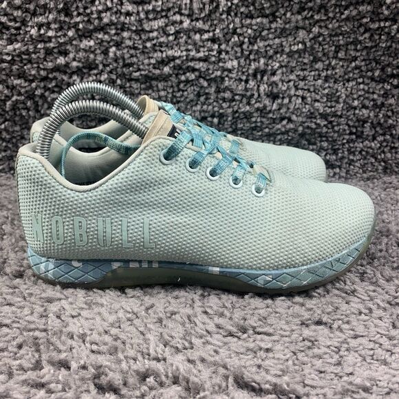 NOBULL SuperFabric Crossfit Trainer Shoes Sneakers Light Blue Women's US 8.5 - Picture 3 of 8